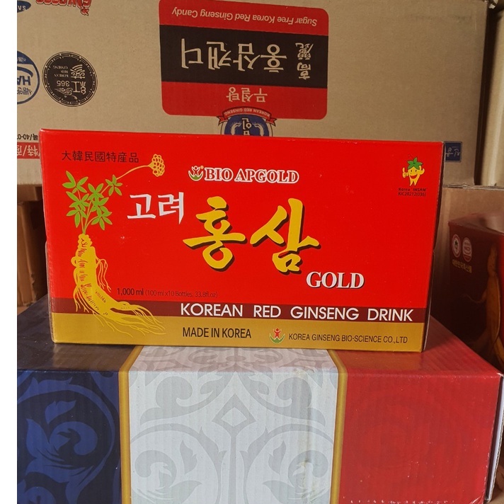 NƯỚC HỒNG SÂM BIO 10 CHAI/ HỘP
