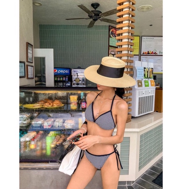 Bikini 2 mảnh sexy hở lưng LUHAZO đồ bơi nữ đi biển kiểu Hàn Quốc 2 dây 2663 K4T1-2