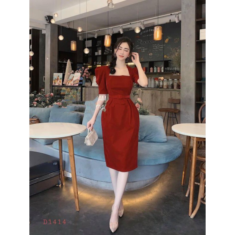 Đầm nhung Cati D1414