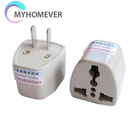 myhomever Universal Travel AC Wall Power Adapter China and UK Plug to US Plug Socket