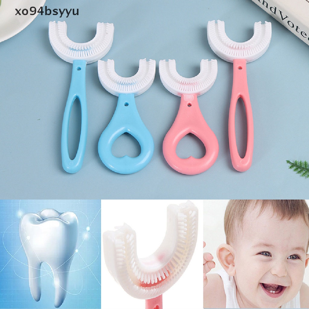 [Hàng mới về] Bàn chải đánh răng trẻ em hình chữ U