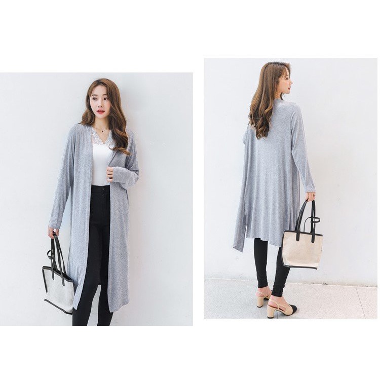 Áo khoác cardigan nữ, áo khoác cardigan nữ dáng dài form rộng Ak37