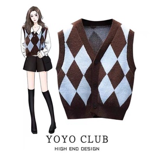 Áo khoác cardigan dệt kim cổ chữ v dáng rộng ngắn cài khuy màu đen thời trang mùa thu 2021