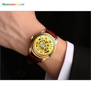 Đồng Hồ Nam FNGEEN Cơ Tự Động Dây Da Đẳng Cấp