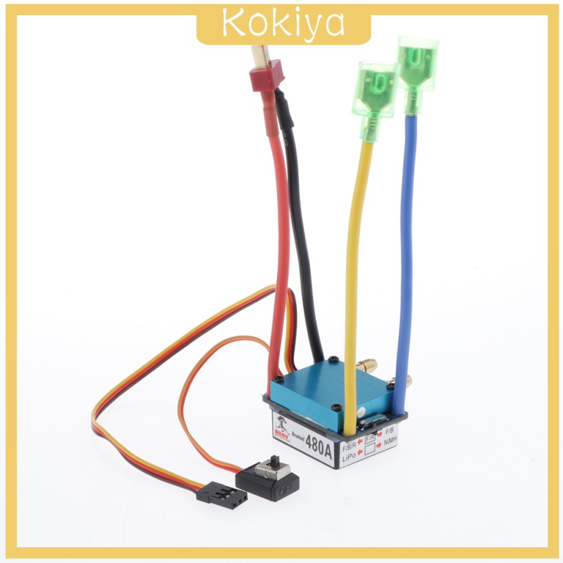 Bộ Điều Tốc ESC 480A Hai Chế Độ Có Chổi Than Cho Tàu Thuyền Accs T - Plug