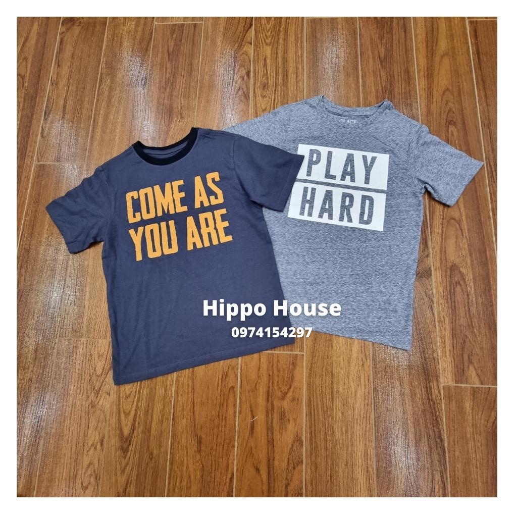 Áo Phông Áo Thun Cộc Tay bé Trai Size Đại Xuất Dư Cotton Mềm Mịn Mỏng Mát Hippo House