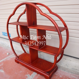 Kệ gỗ trang trí , kê đồ phong thủy, bộ ấm trà mini
