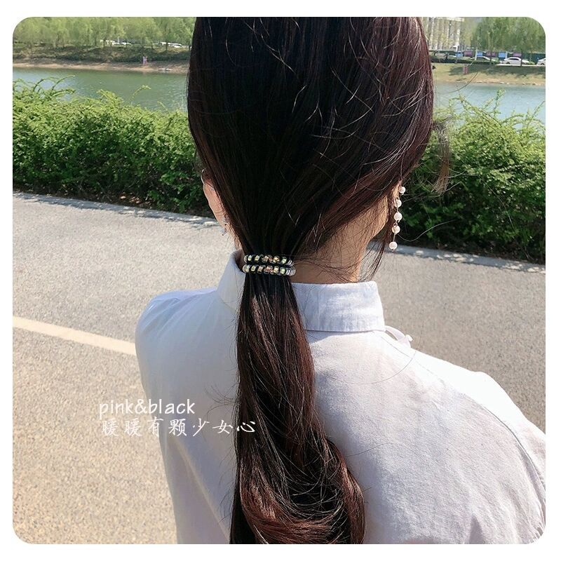 Dây buộc tóc màu trong suốt trẻ trung cho nữ