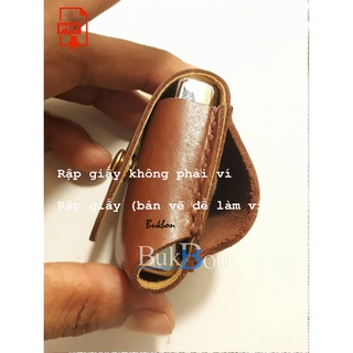 Rập-bao da zippo handmade