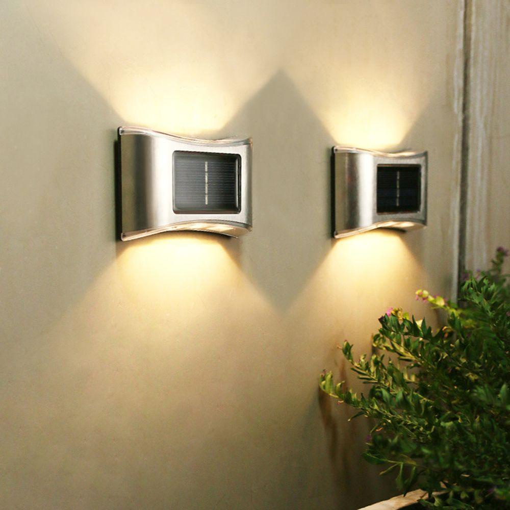 KRNY Đèn Led Năng Lượng Mặt Trời Gắn Tường Trang Trí