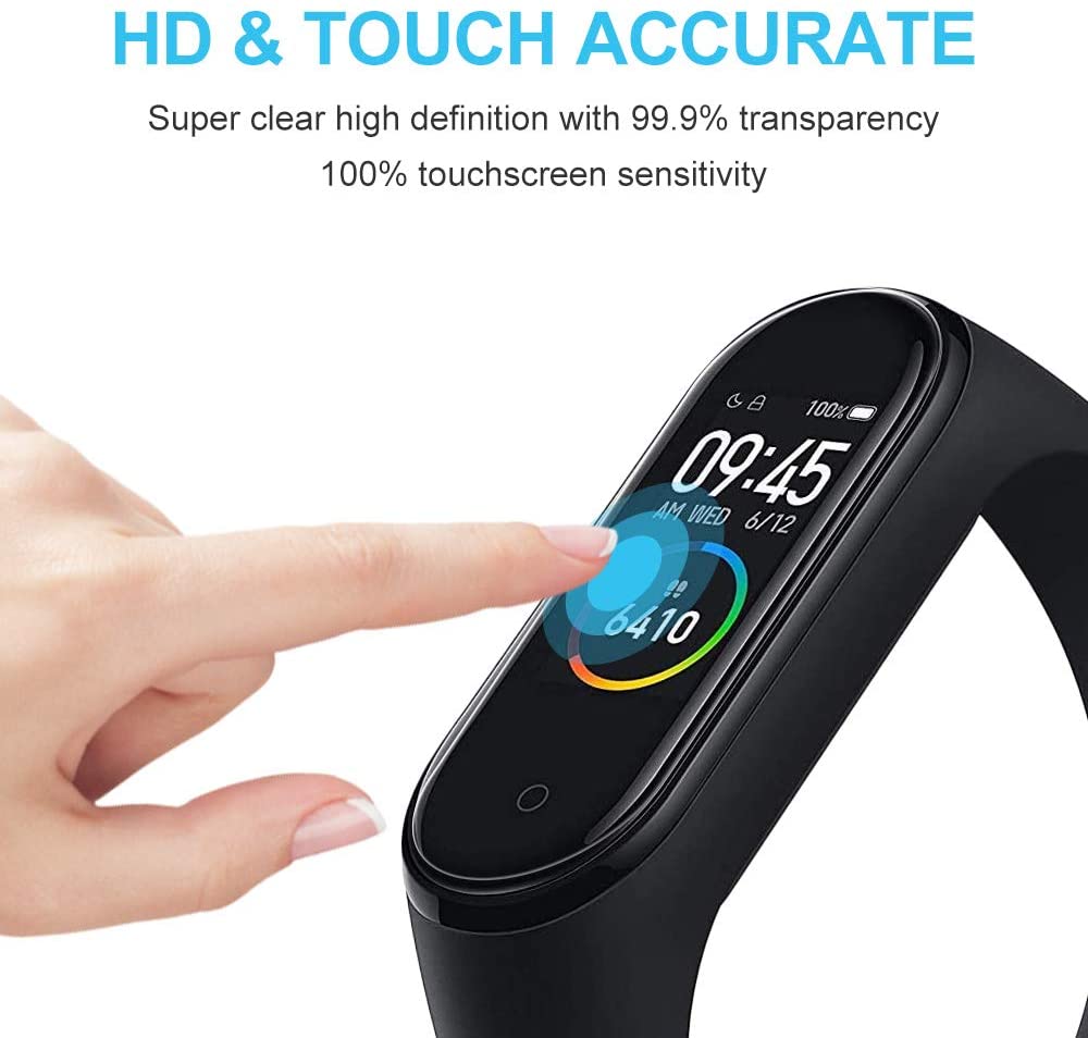 Set 5 miếng dán bảo vệ màn hình chống trầy cho đồng hồ thông minh Xiaomi Mi Band 4 (có bán lẻ một miếng)