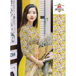 vải áo dài hoa nhí
