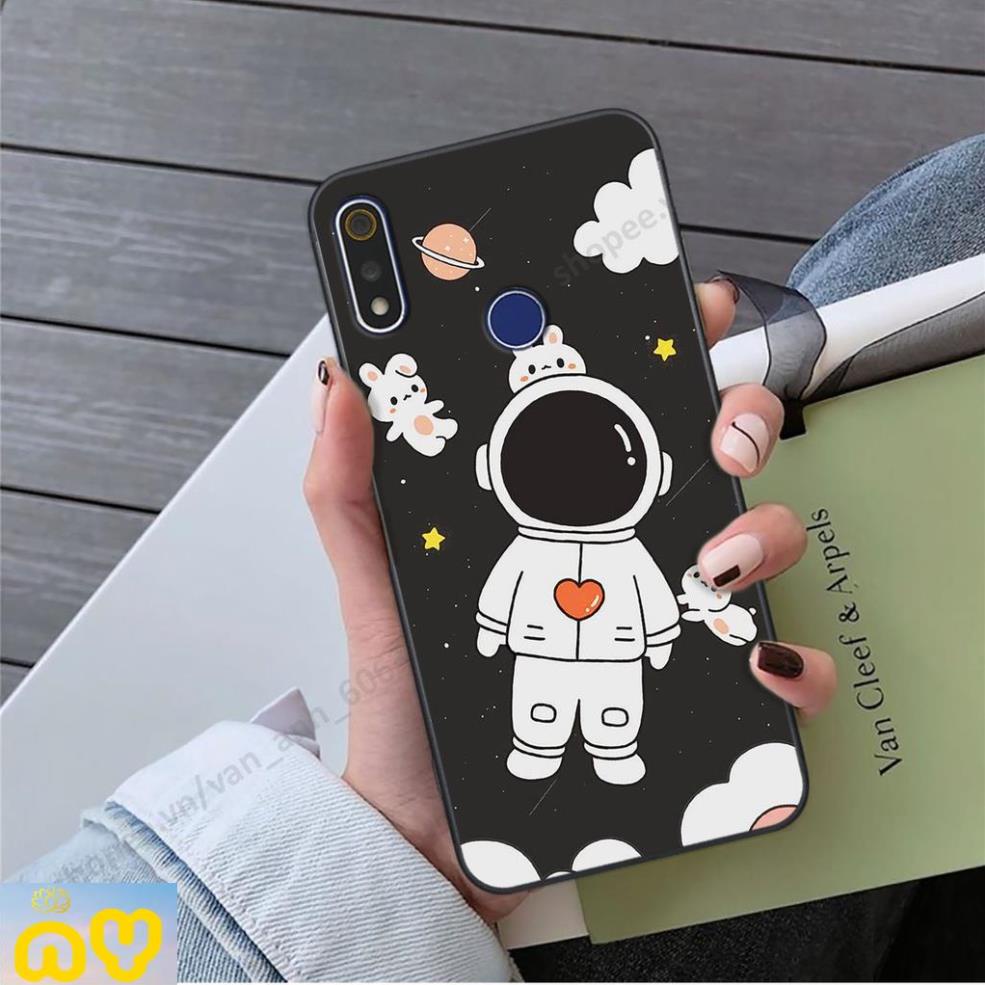 Ốp lưng Realme 3 / 3 Pro hình bầu trời, phi hành gia đẹp, Ốp lưng điện thoại realme viền dẻo cao cấp Như Ý