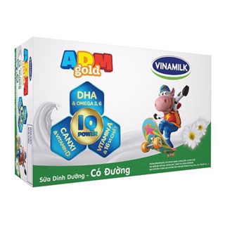 Thùng 48 hộp sữa tiệt trùng Vinamilk ADM Gold có đường 180ml