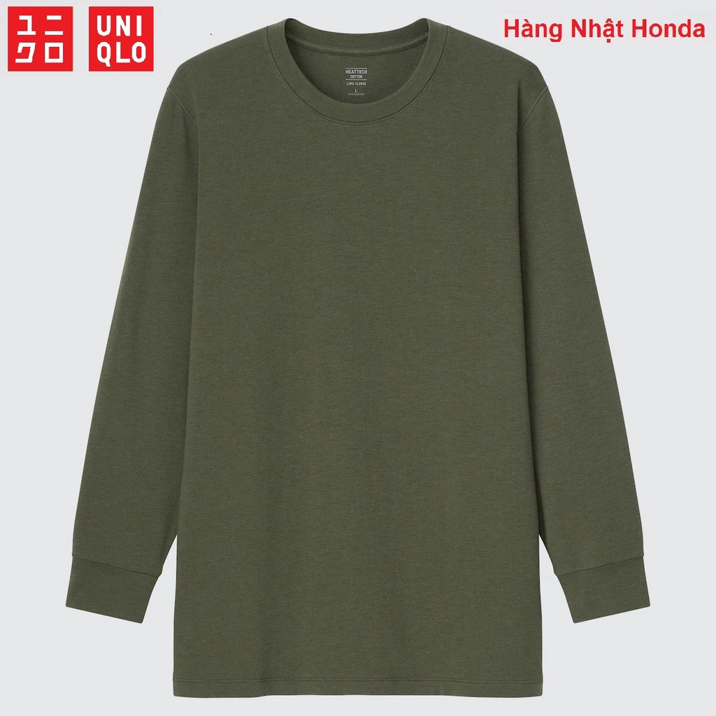 [Auth Uniqlo] Áo giữ nhiệt cổ tròn Heattech Nam Uniqlo - Nhật Bản