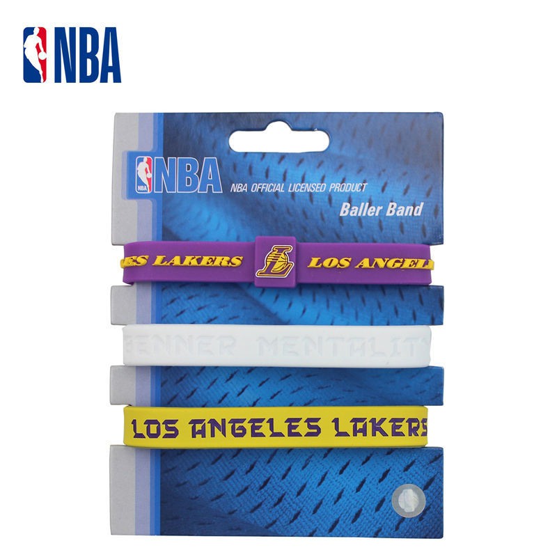 ✌❒ↂNBA Basketball Bracelet Silicone Sports Wristband Lakers James Warriors Nets Celtics Harden Irving