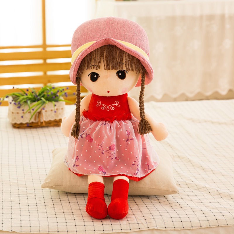 Búp Bê Bằng Bông Đội Mũ Xinh Xắn Bé Nào Cũng Thích Lắm Nha Mẹ