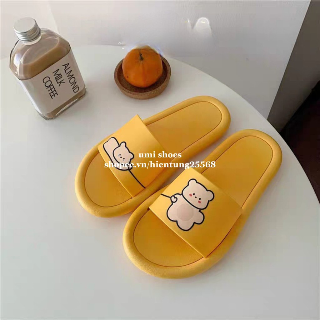 [HOT 2020] Dép nữ đế bằng Ulzzang Gấu dắt lê cute xinh bền đẹp dễ thương rửa nước đi mưa đi biển đi chơi trend | BigBuy360 - bigbuy360.vn