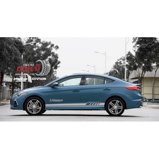 [FREESHIP EXTRA]Tem 2 bên sườn Xe Elantra
