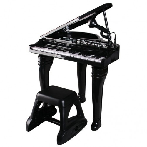 Đồ chơi âm nhạc cho bé -  Đàn piano cổ điển kèm mic thu âm màu hồng Winfun - 02045-G - đồ chơi cho bé 3 tuổi trở lên