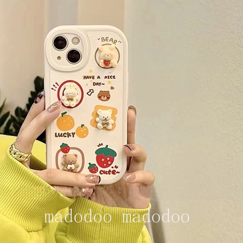 Cute Casing Samsung S23 S22 Ultra 5G S21 S20 FE S22+ S20+ Plus A54 A34 A24 A04 A14 A03 Core A71 A20S A53 A33 A52 A52S A03S A02S A10S A11 A12 M11 M12 A50 A50S A30S Cartoon Candy Bear Rabbit Flower Bow Strawberry Cherry Shockproof Soft Phone Case XPN 05