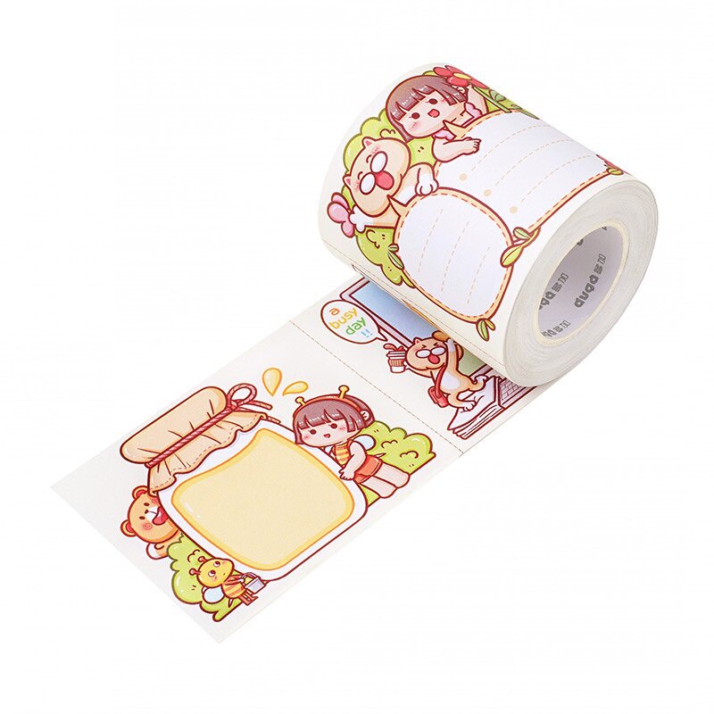 Chiết cuộn 80-90cm Washi Tape họa tiết small Mochi đáng yêu trang trí sổ nhật ký, lưu bút siêu xinh