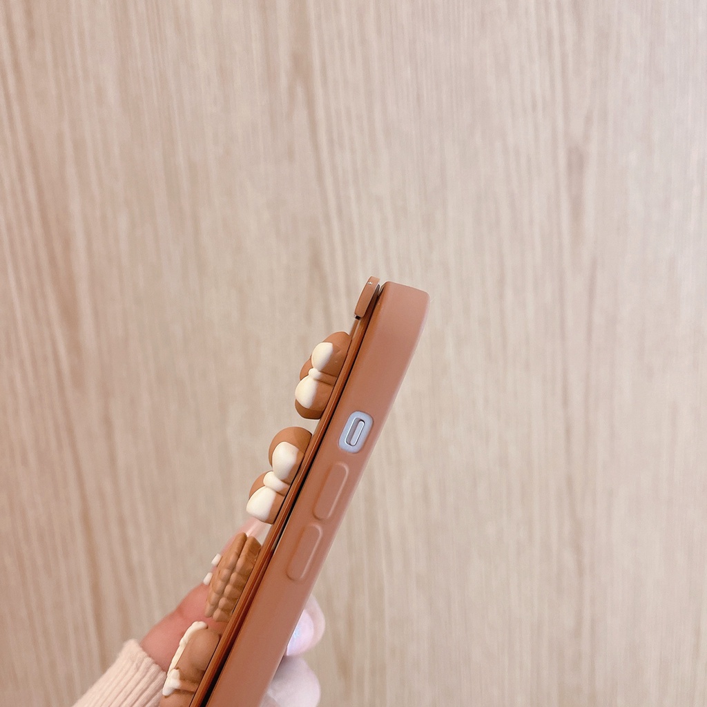Ốp Điện Thoại tpu Mềm Hình Thỏ / Bánh Quy / Gấu 3d Cho iphone 15promax 15 14pro max 14 13 pro max 7 8 plus xr x / xs xs max 11 12 pro max