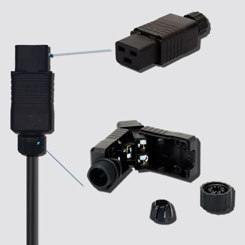 Đầu Nối Dây Điện IEC 320 C19 16A PDU IEC 320 C19 Chất Lượng Cao