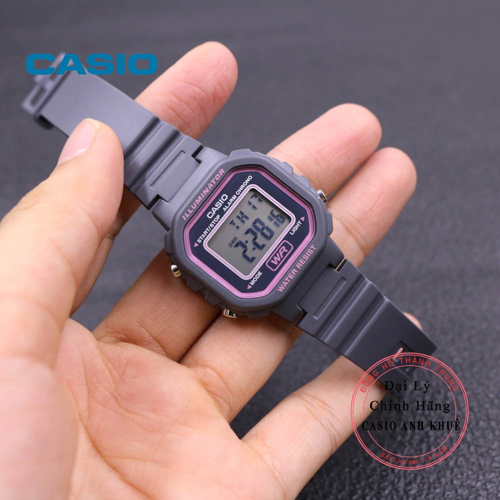 Đồng hồ điện tử nữ Casio LA-20WH-8ADF dây nhựa