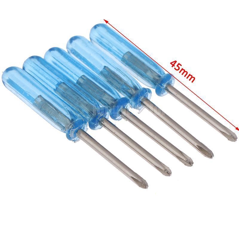 Bộ 7 Tua Vít mini siêu nhỏ dễ thương màu Xanh Dương kích thước 45mm X 3mm