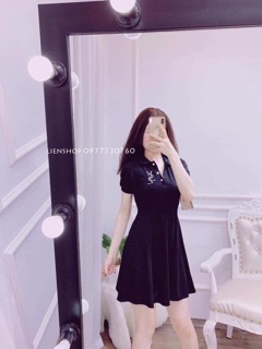 Váy cotton chữ A