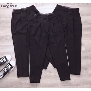 Quần baggy lưng phối thun