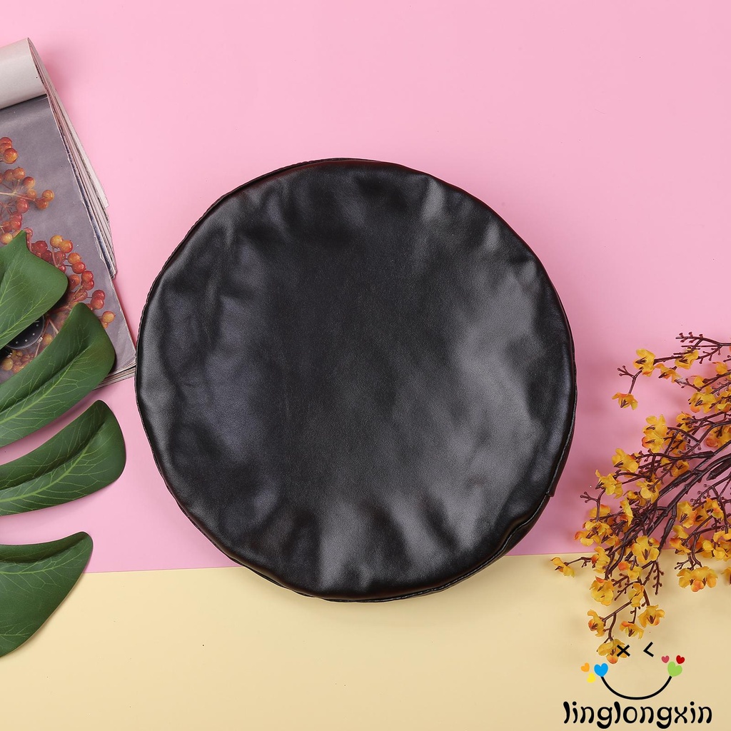 Mũ beret da mỏng tròn phối dây rút thời trang xuân thu cho nữ