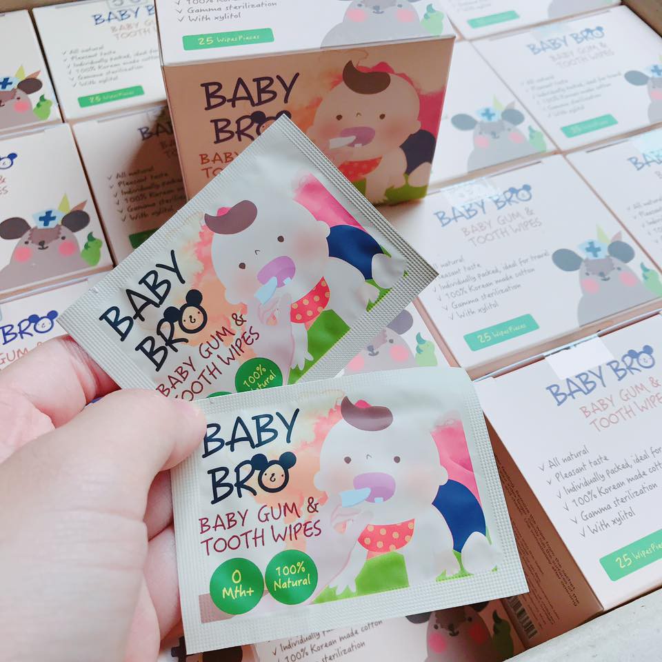 Gạc răng miệng Baby Bro Hàn Quốc cho bé