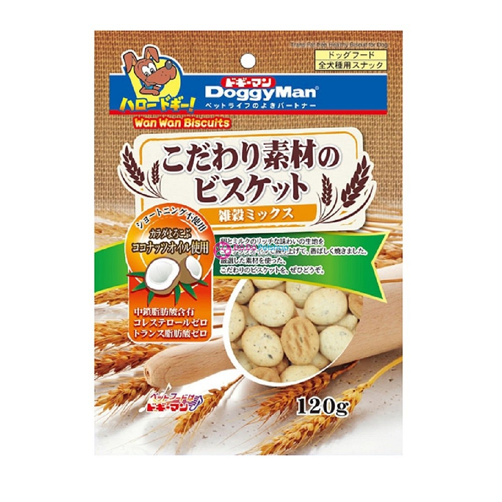 BÁNH QUY NGŨ CỐC DOGGYMAN 120GR CHO CHÓ