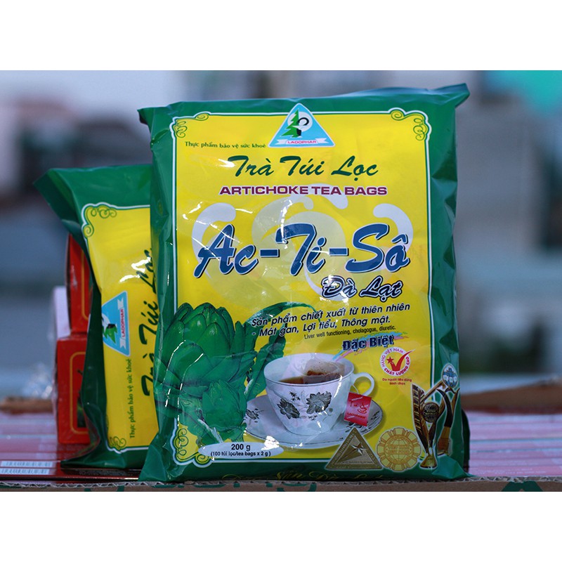 1 GÓI Trà Atiso túi lọc Ladophar 100 túi Trà -  Actiso Đà Lạt, món quà sức khỏe từ thiên nhiên | BigBuy360 - bigbuy360.vn