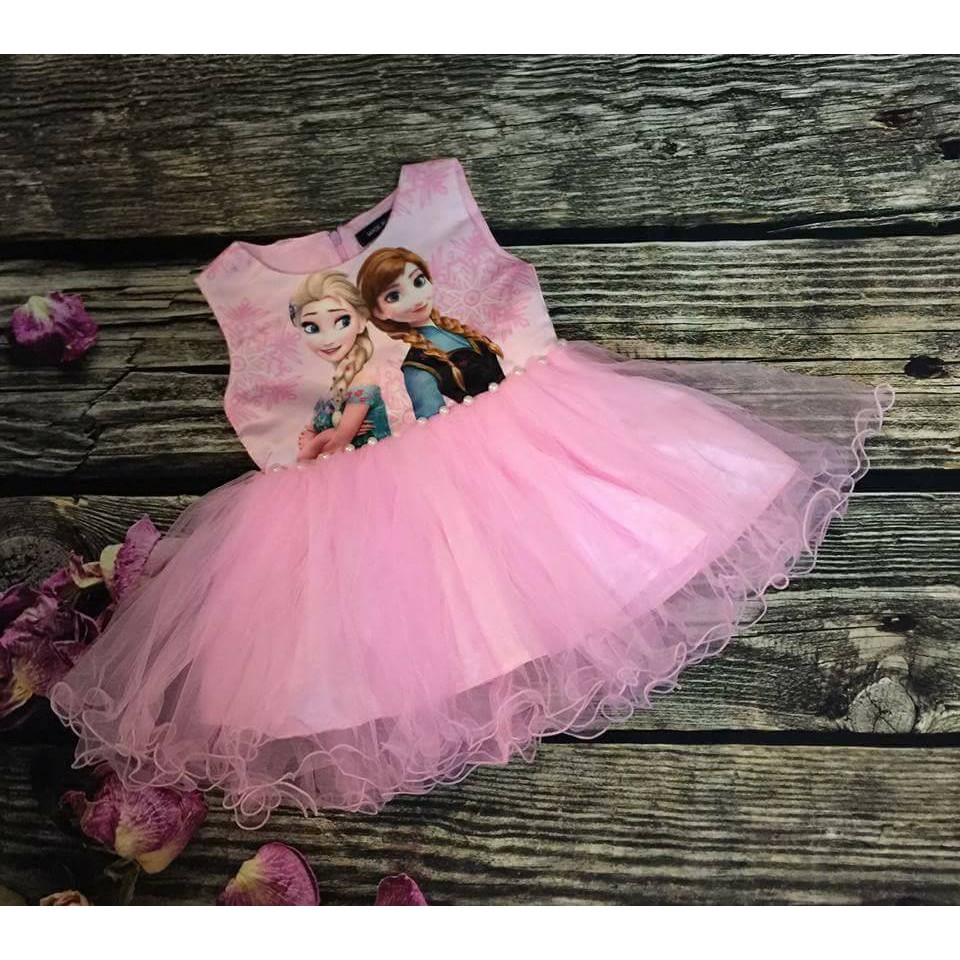 Đầm công chúa elsa cho bé gái