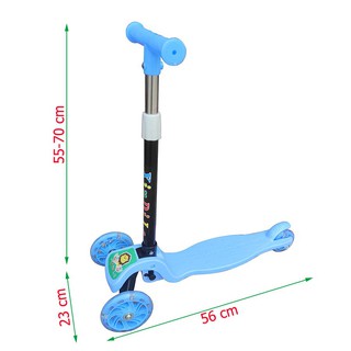 Xe đứng trượt scooter 2 bánh trước 1 bánh sau phát sáng XinDiLe
