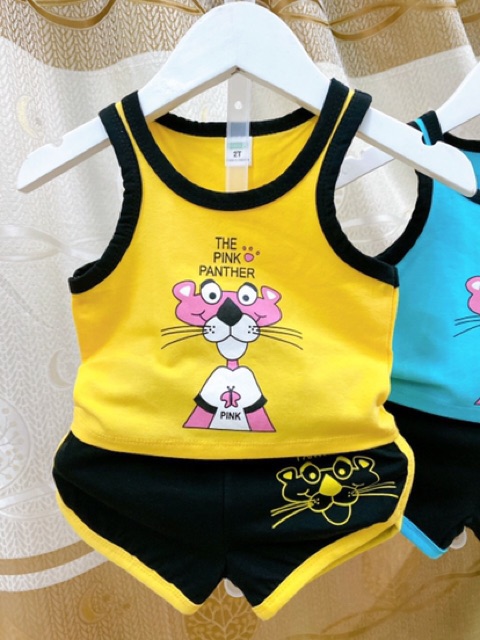 Đồ bộ bé gái cotton co giãn form thể thao siêu cute cho bé từ 8-24kg