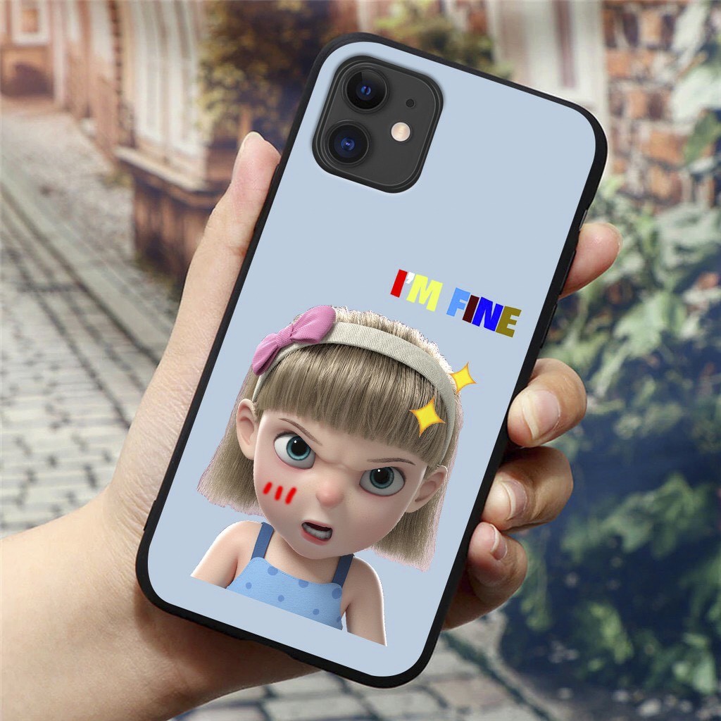 Ốp lưng iPhone 6 6s 6 Plus 6s Plus 7 7 Plus 8 8 Plus X XS XS Max 11 Pro Mã Se2 cô bé hoạt hình xinh xắn
