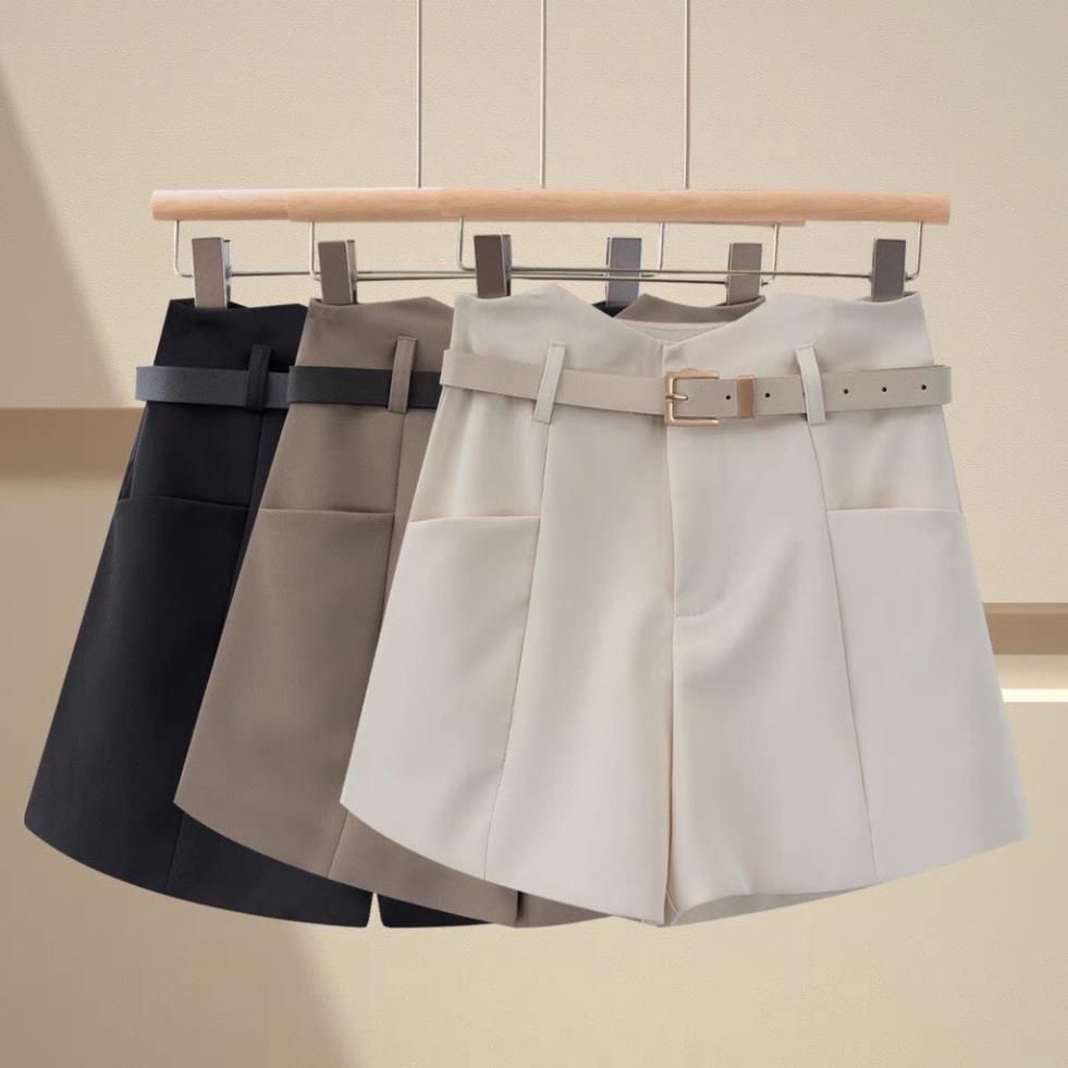 Quần Shorts nữ gập gấu cạp cao chất tuyết mưa cao cấp , mềm , mát. Cảm kết hàng đẹp /kho buôn thu hà