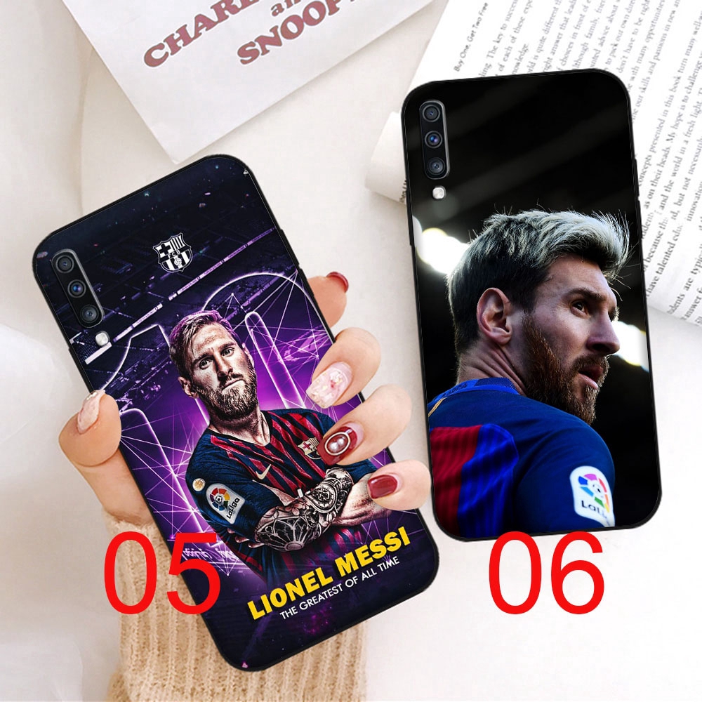 Ốp điện thoại dẻo viền đen hình Lionel Messi cho SAMSUNG GALAXY A10 A20 A30 A40 A50 A70 YU121
