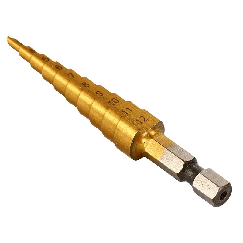 Mũi khoan lỗ chất liệu kim loại titan 3-12mm