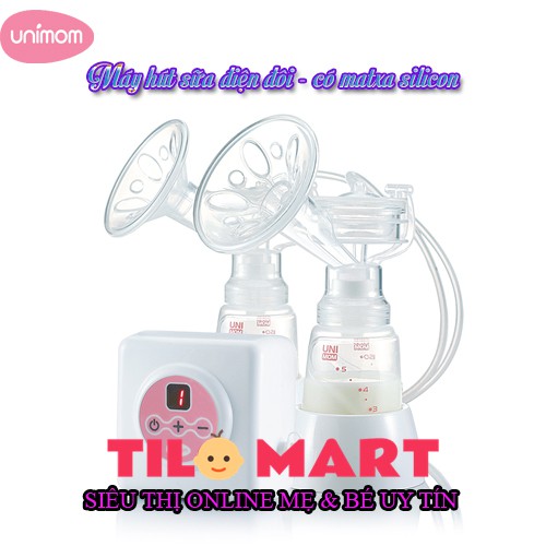 Máy hút sữa điện đôi Unimom (có matxa silicon Premium Allegro)