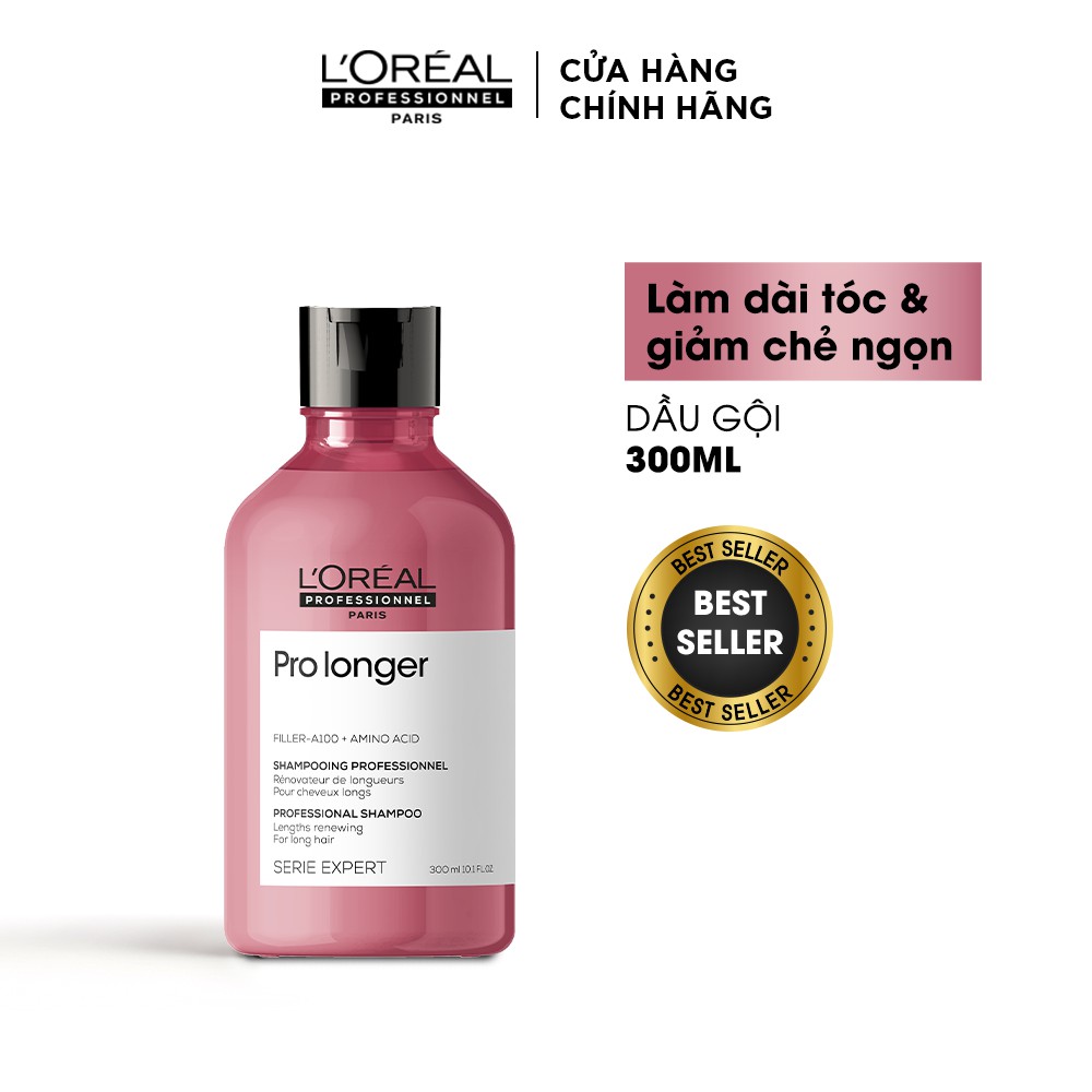 Dầu gội giảm gãy rụng, dưỡng dài và dày tóc Serie Expert Pro Longer 300ml