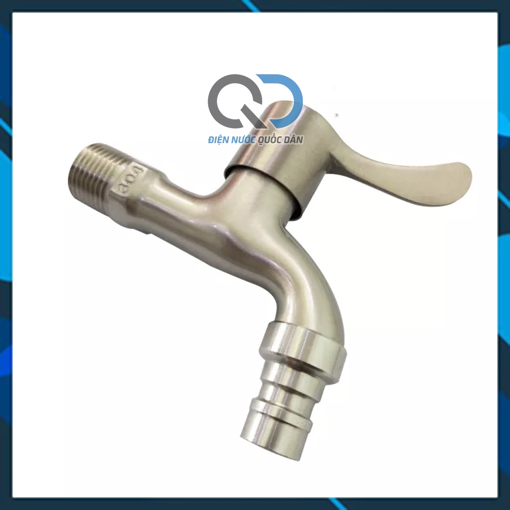 Vòi nước - Vòi hồ tay gạt - Vòi Máy Giặt Inox SUS304 cao cấp - Không rỉ sét
