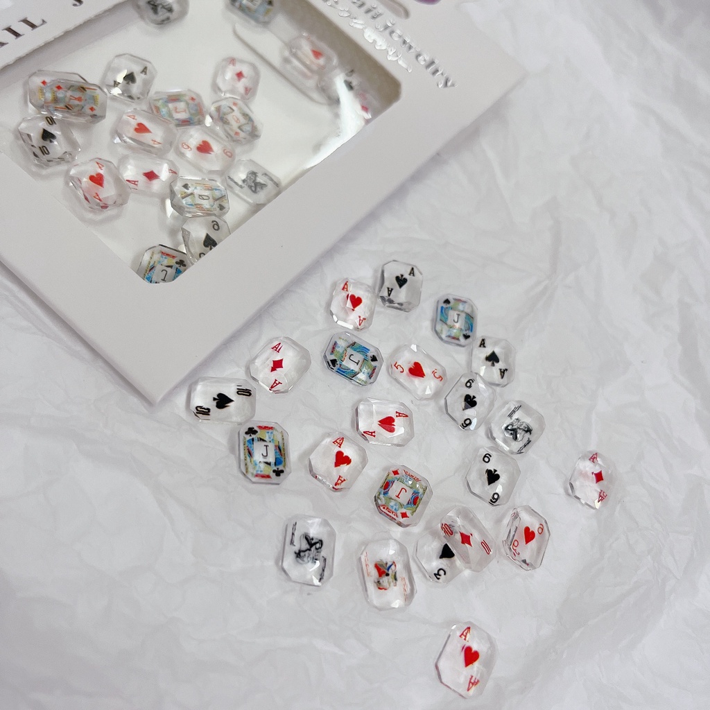 Charm Lá Bài Gắn Móng - CHarm Cơ Trang Trí Móng