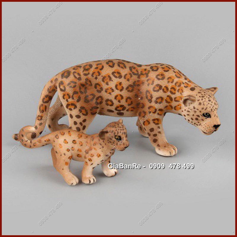 Mô Hình Gia Đình Báo Đốm Leopard Phi Châu - Thế Giới Động Vật - 7677.2