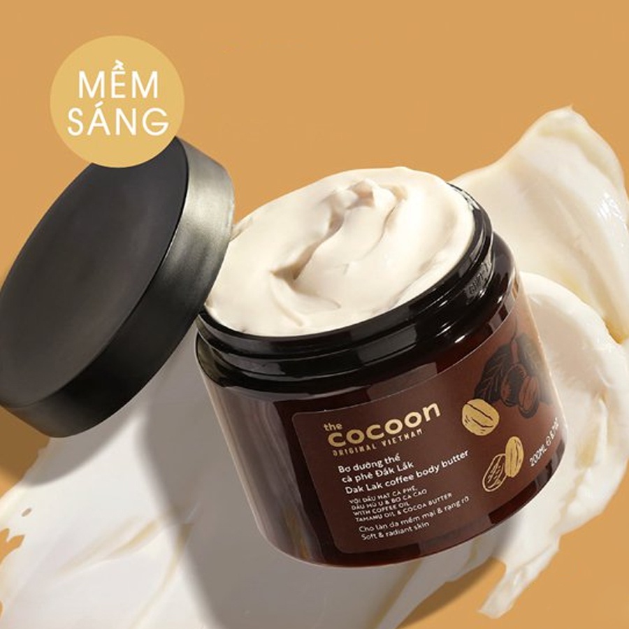 Bơ Dưỡng Thể Cà Phê Đắk Lắk Cocoon 200ml