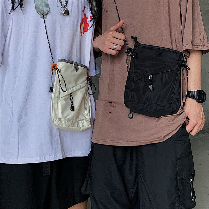Túi đeo chéo vai dây rút nhỏ dễ phối đồ cho nam nữ 19D040
